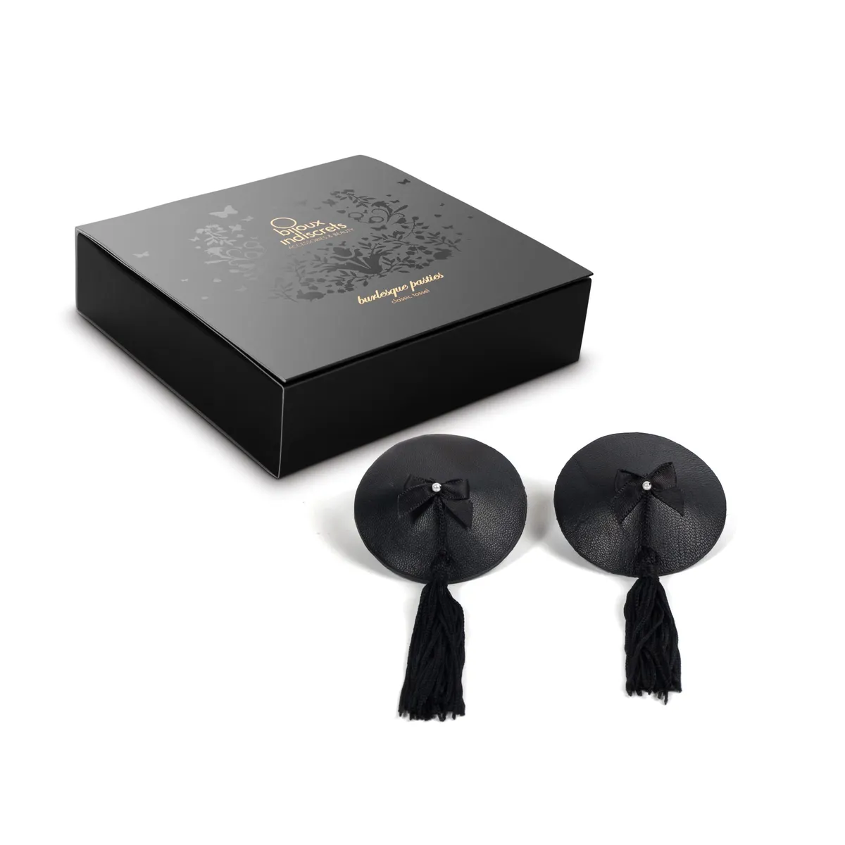 Burlesque Brustwarzenabdeckungen - Schwarz – Bild 2