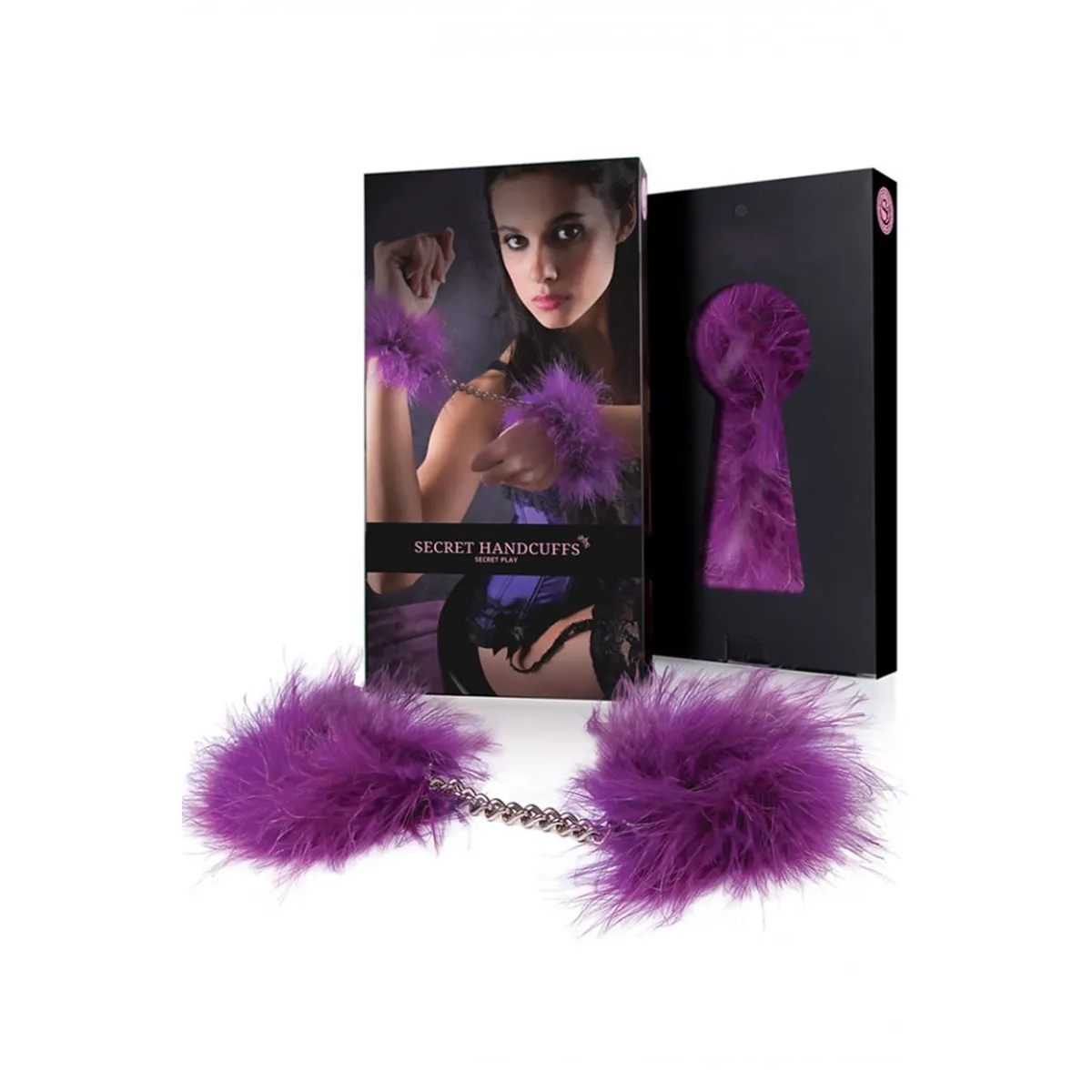 Marabou-Handschellen 3415v – Violett