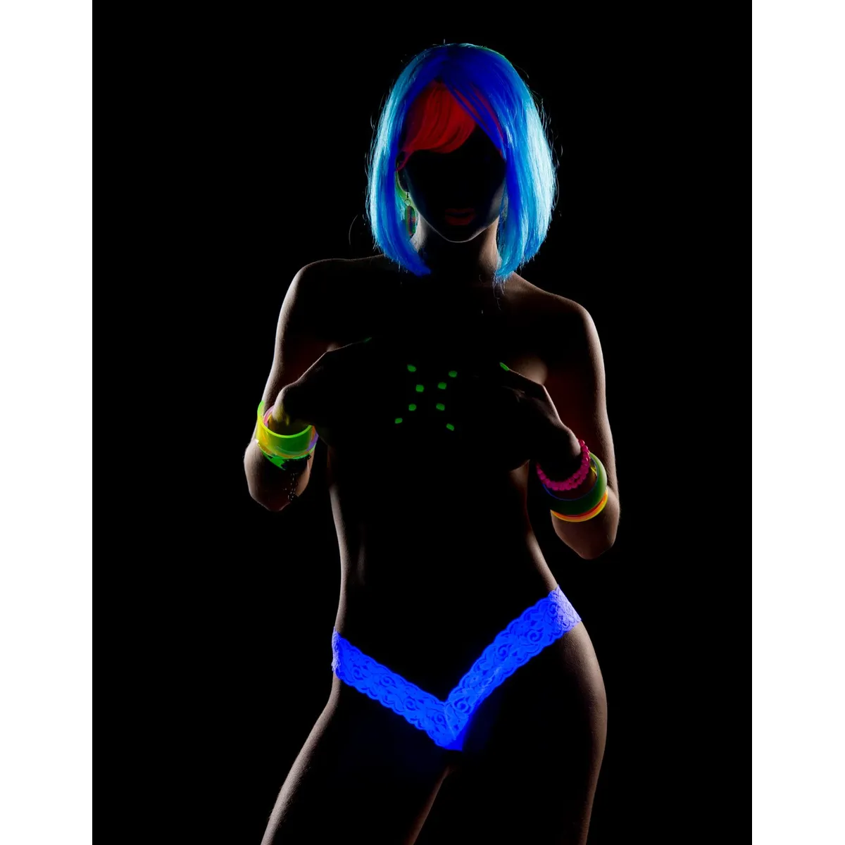 Brasilianischer String in türkisblauer Spitze - MAL93TUR – Bild 3