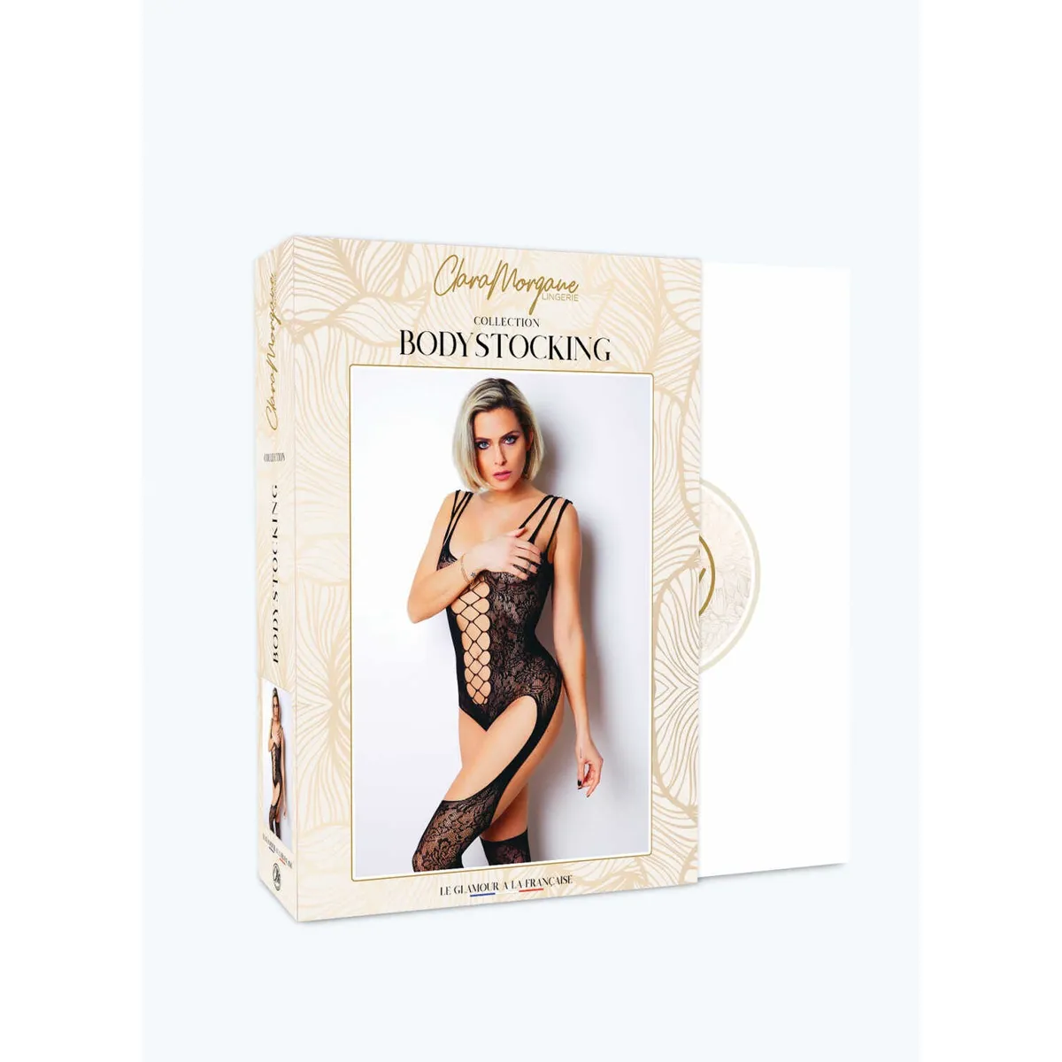 Die Nummer 9 Bodystocking Clara Morgane - Schwarz – Bild 3