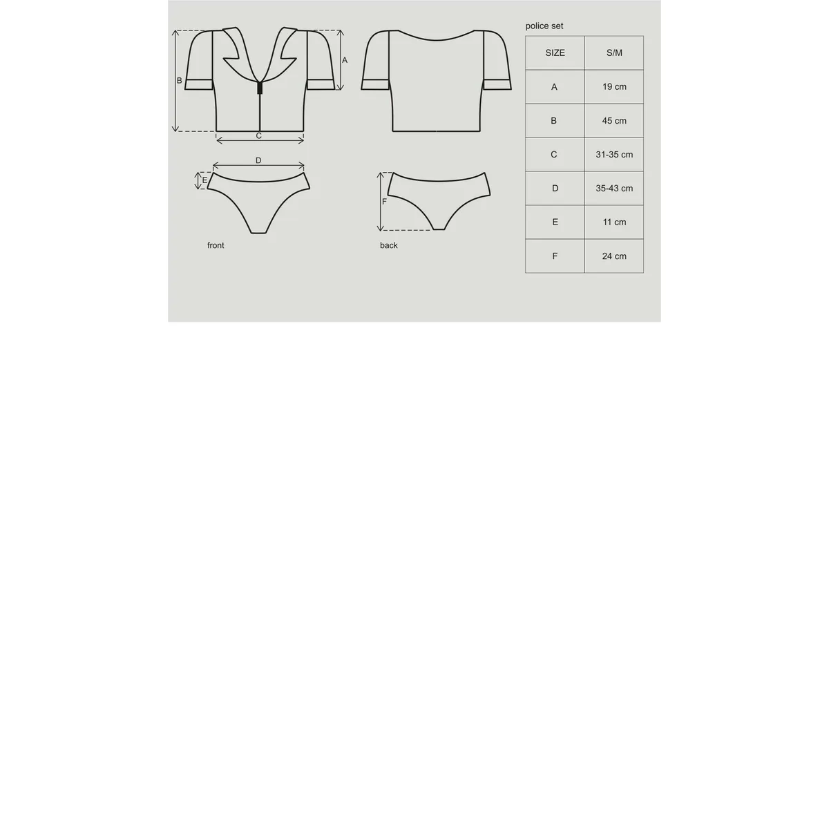 Polizei Kostümset 6-teilig - Schwarz – Bild 5