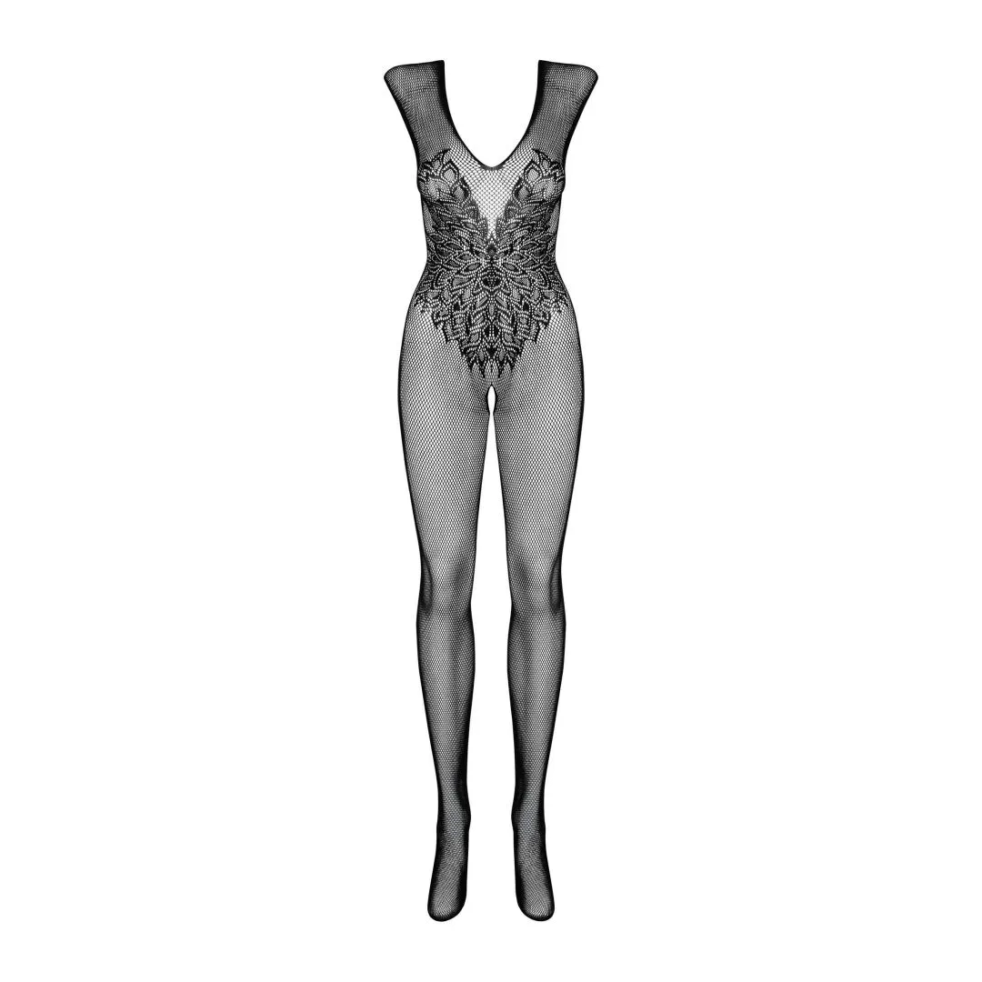 N112 Bodystocking Schwarz – Bild 5