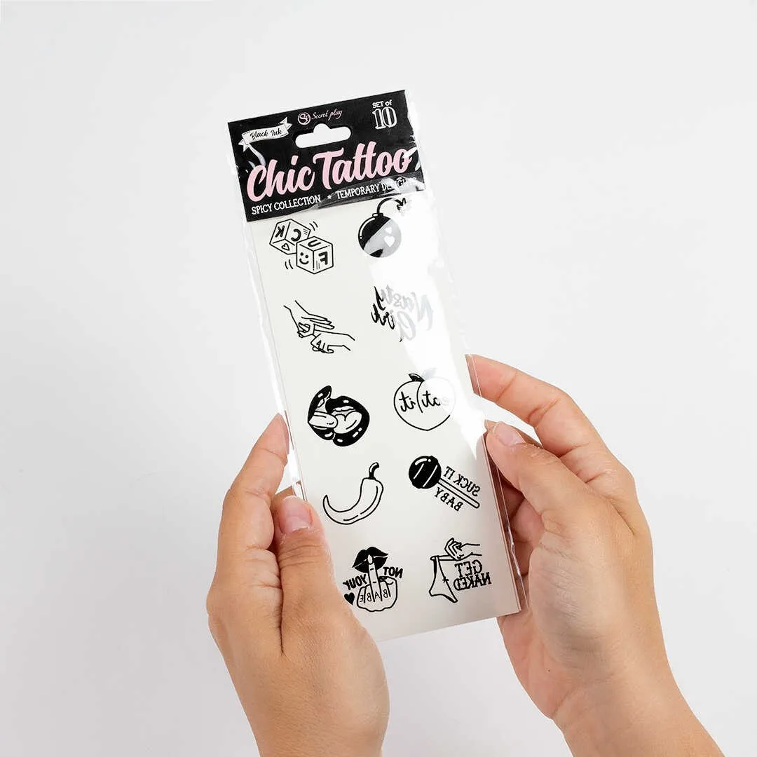 Würzige Kollektion - Temporäre Tattoos Packung mit 10 – Bild 4