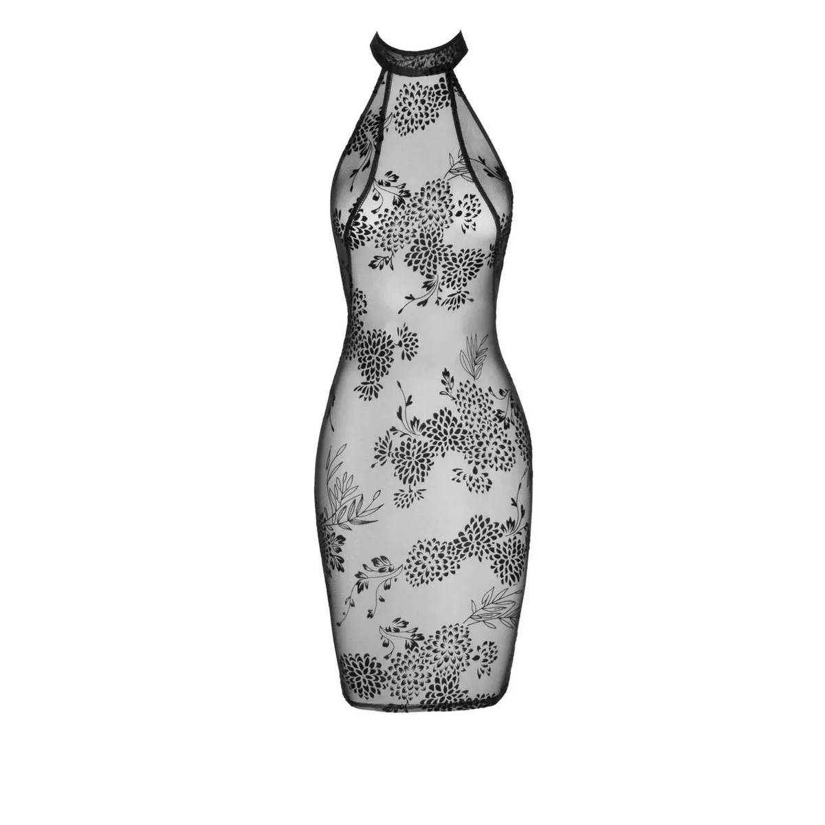 F240 Midikleid aus Tüll mit Samtträgern am Rücken – Bild 5