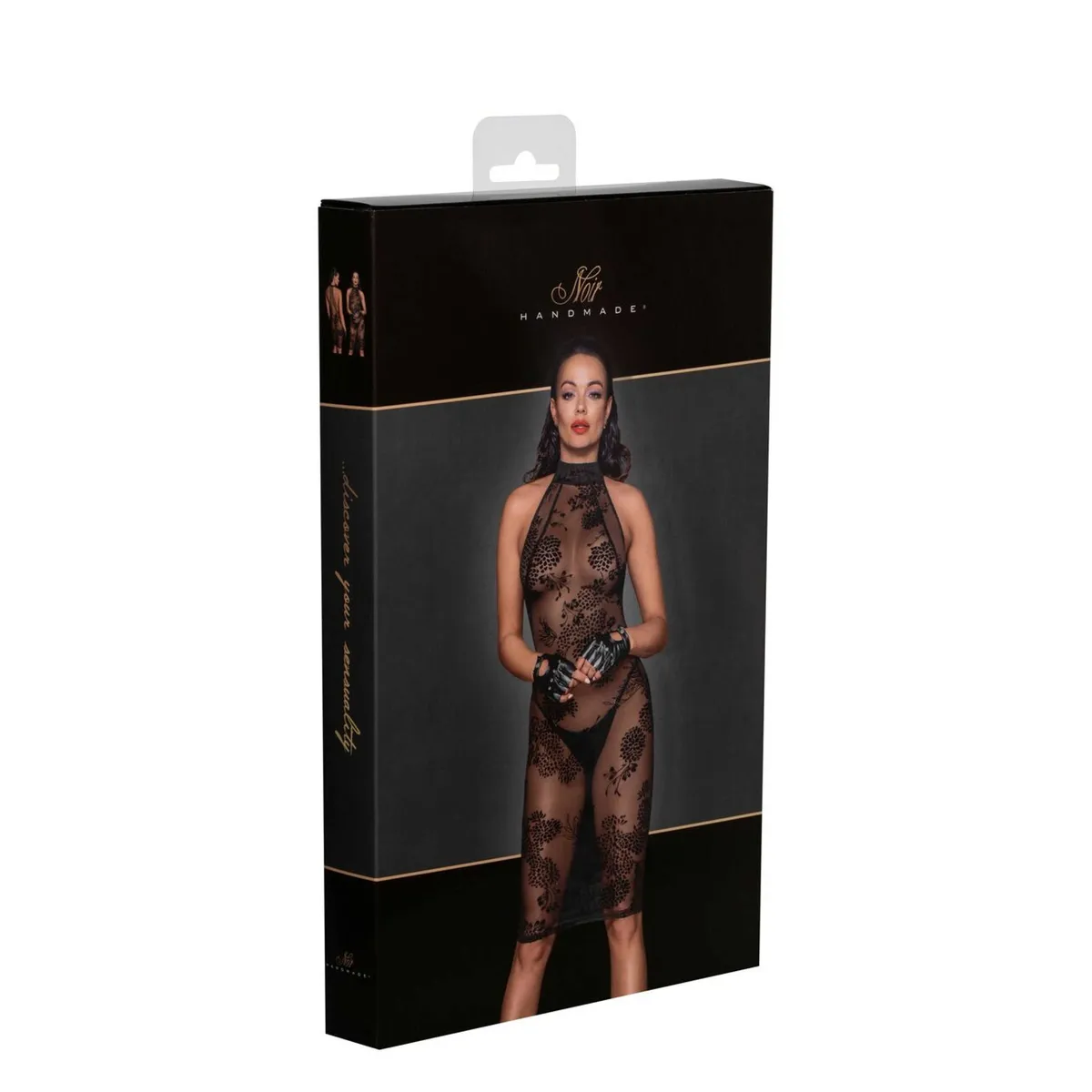 F240 Midikleid aus Tüll mit Samtträgern am Rücken – Bild 7