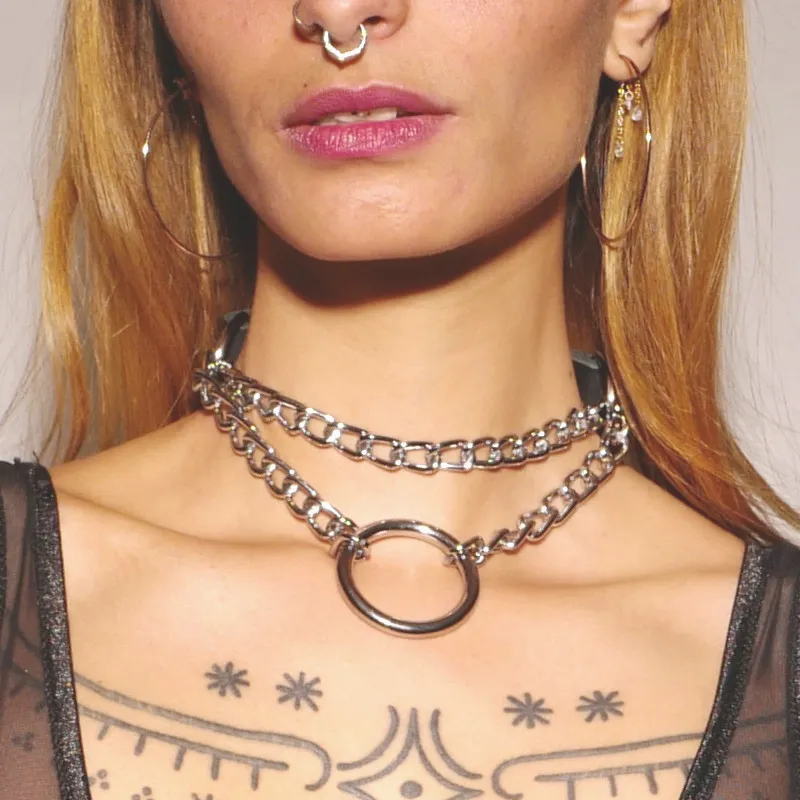 Würgerhalsband Silber