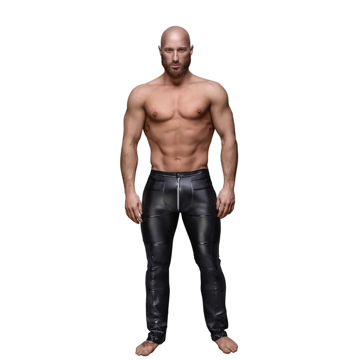 H021 Lange Hose für Herren mit PVC-Applikation