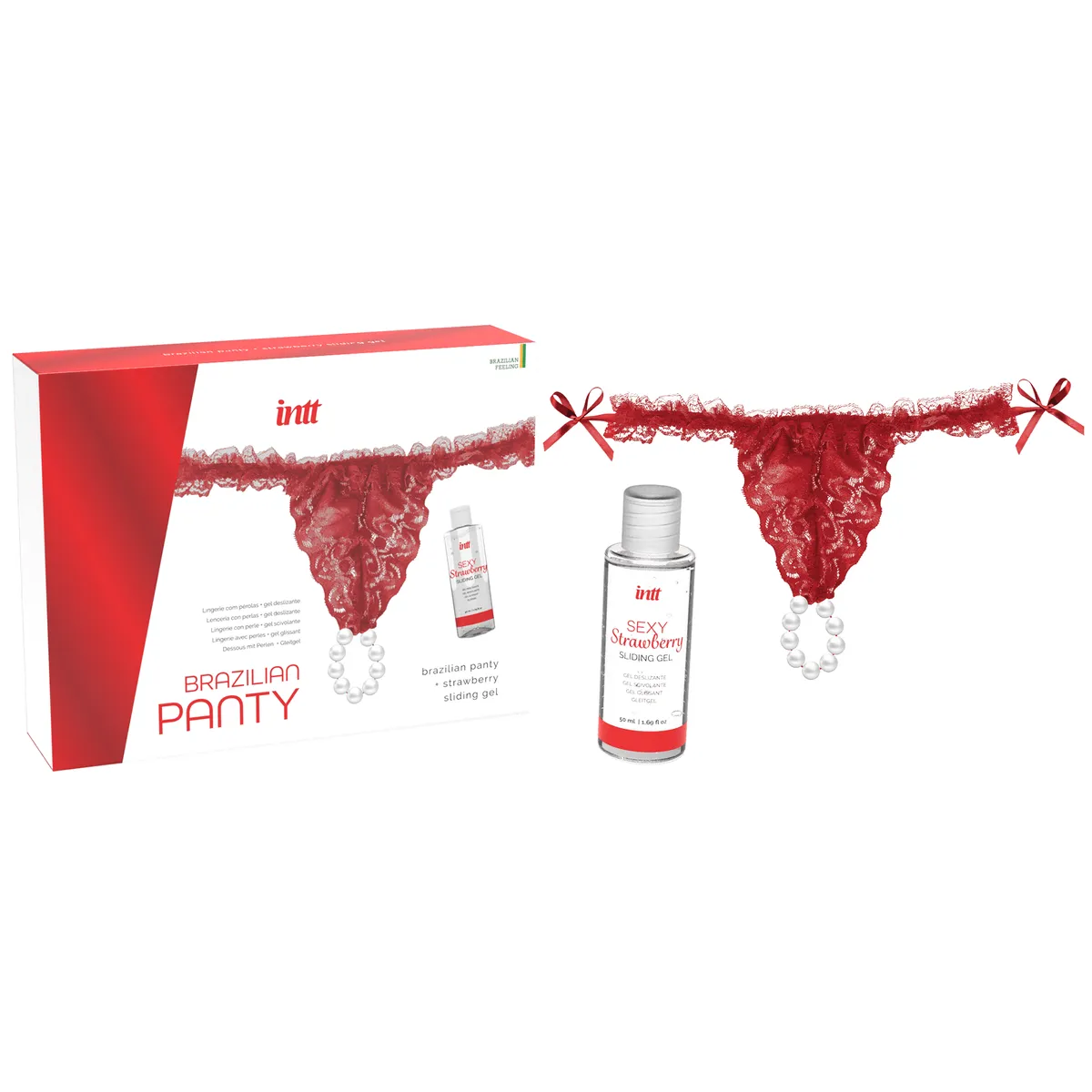 Rote brasilianische Unterhose - String und Gleitmittel – Bild 3