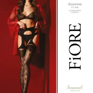 Amorosa Bas Jarretelles 30 DEN – Noir – Qualité premium