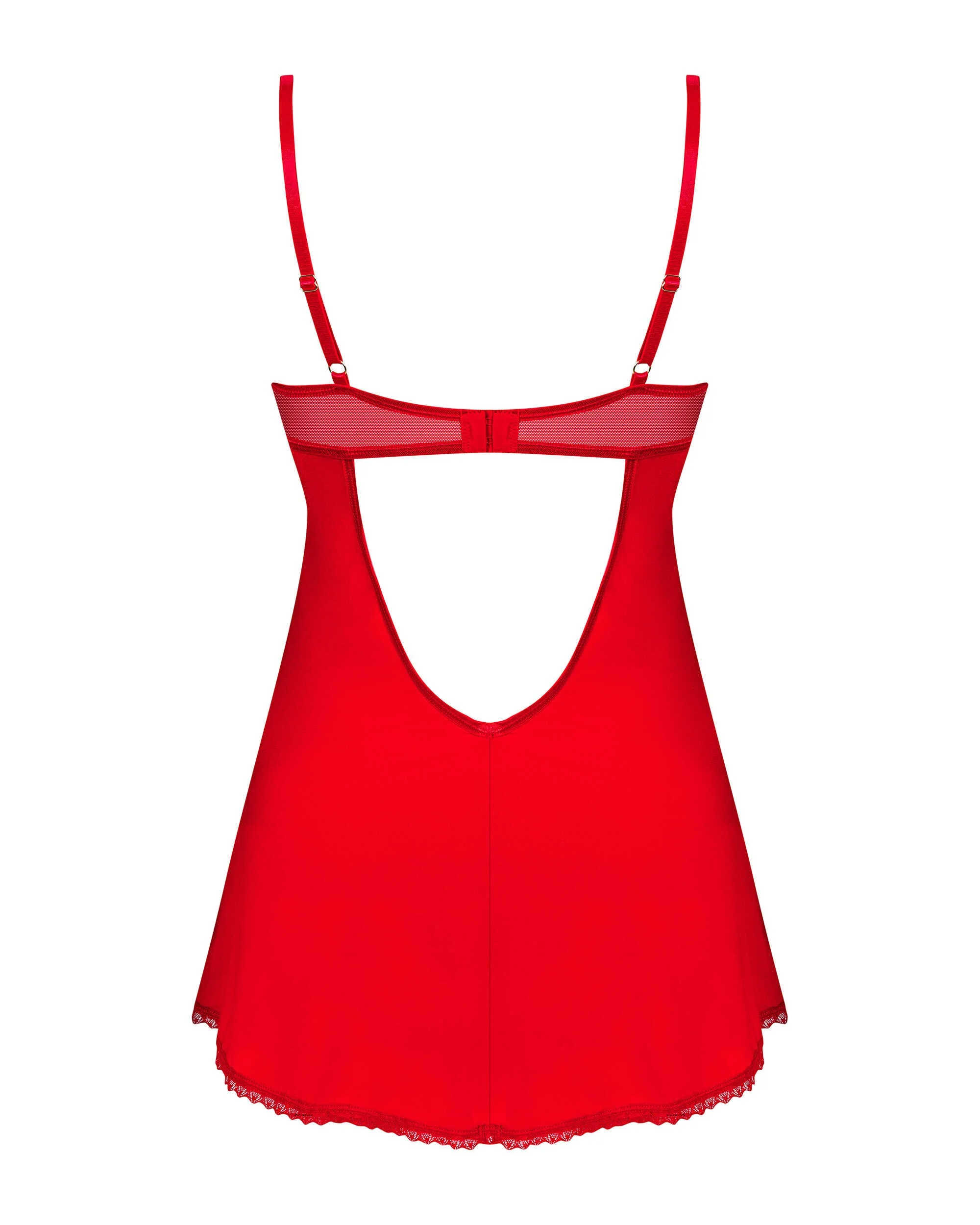 Ingridia nuisette et string - Rouge – Bild 8