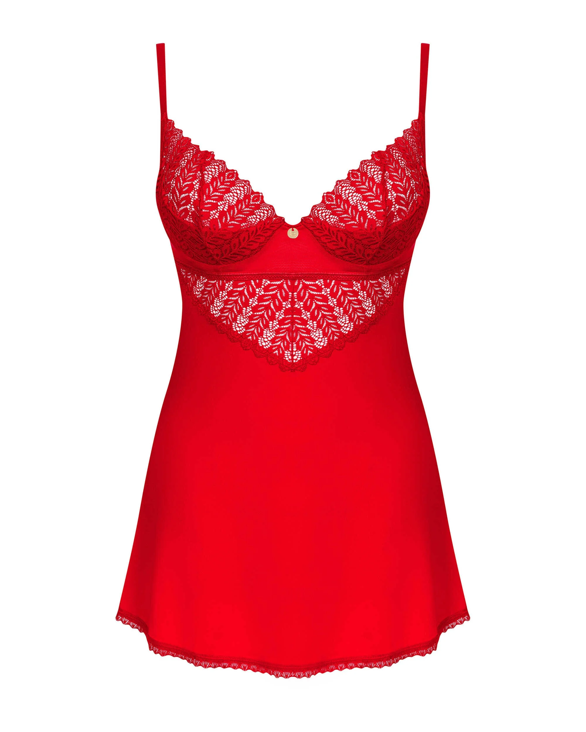 Ingridia nuisette et string - Rouge – Bild 7