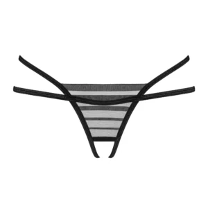 Lune Bellis Ouvert-String – Schwarz