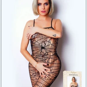 Netz-Overall im Spinnennetz-Look – Die Nummer 7 – Bodystocking-Kollektion – CM99007