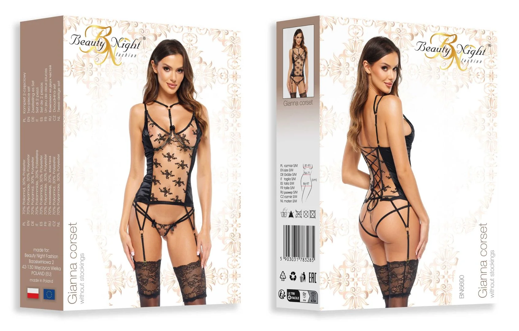 Gianna Corset - Noir – Bild 5