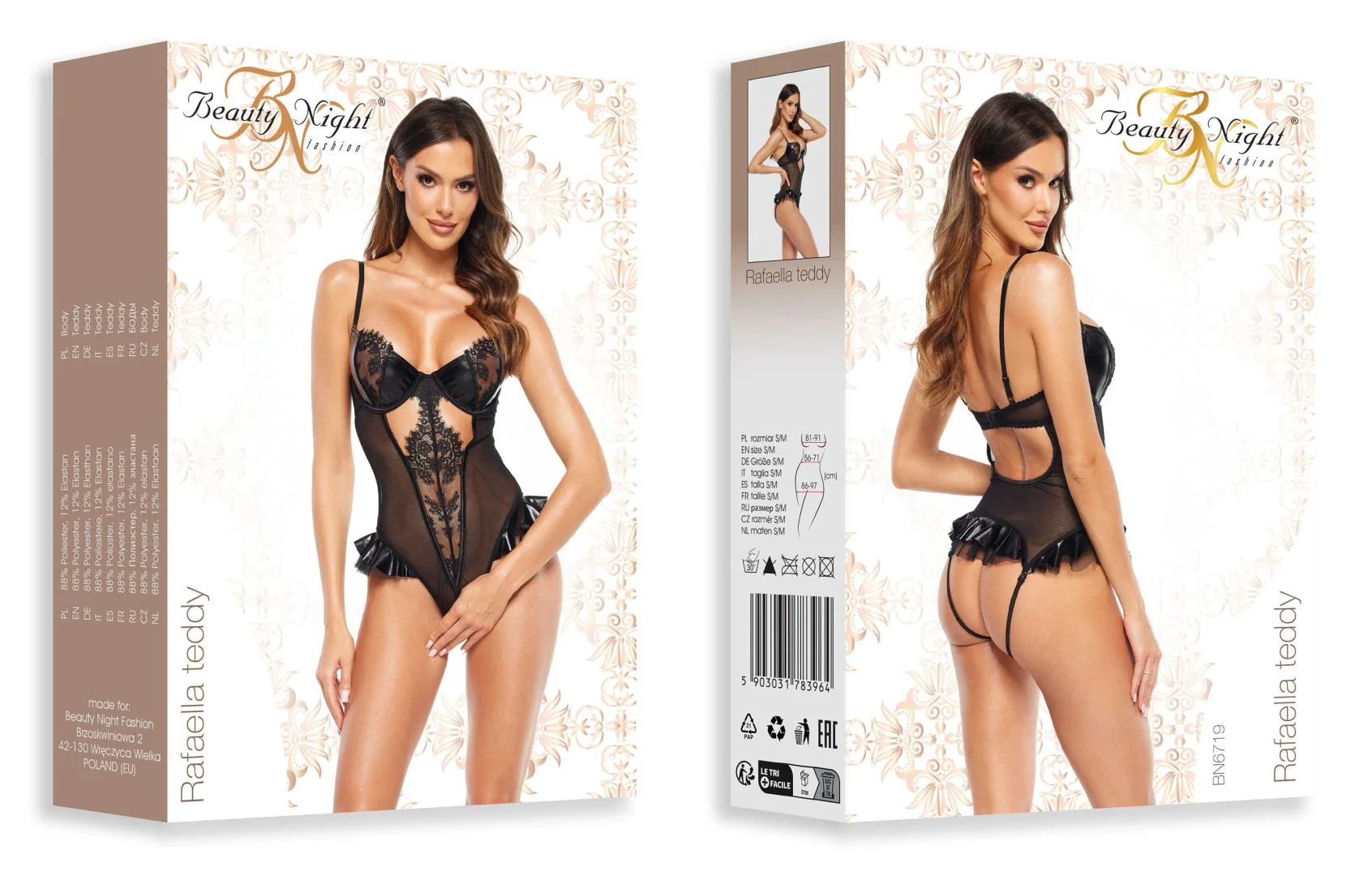 Rafaella body wetlook - Noir – Bild 12