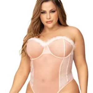 Sexy Hasenkostüm in Übergröße mit Haarreif – MAL60009XASHW