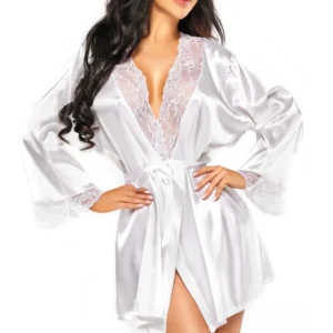 Sherie Peignoir – Blanc