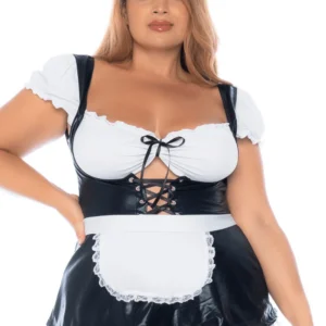 Sexy Dienstmädchen Kostüm in Übergröße, 3-teilig – MAL60043XASHW Sexy Dienstmädchen Kostüm in Übergröße, 3-teilig – MAL60043XASHW