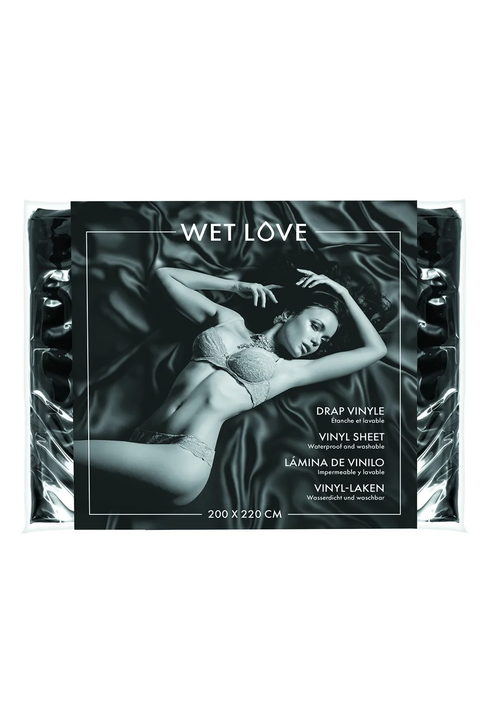 Schwarzes Vinyl-Laken 200x220 cm - CC520180001004 – Bild 2