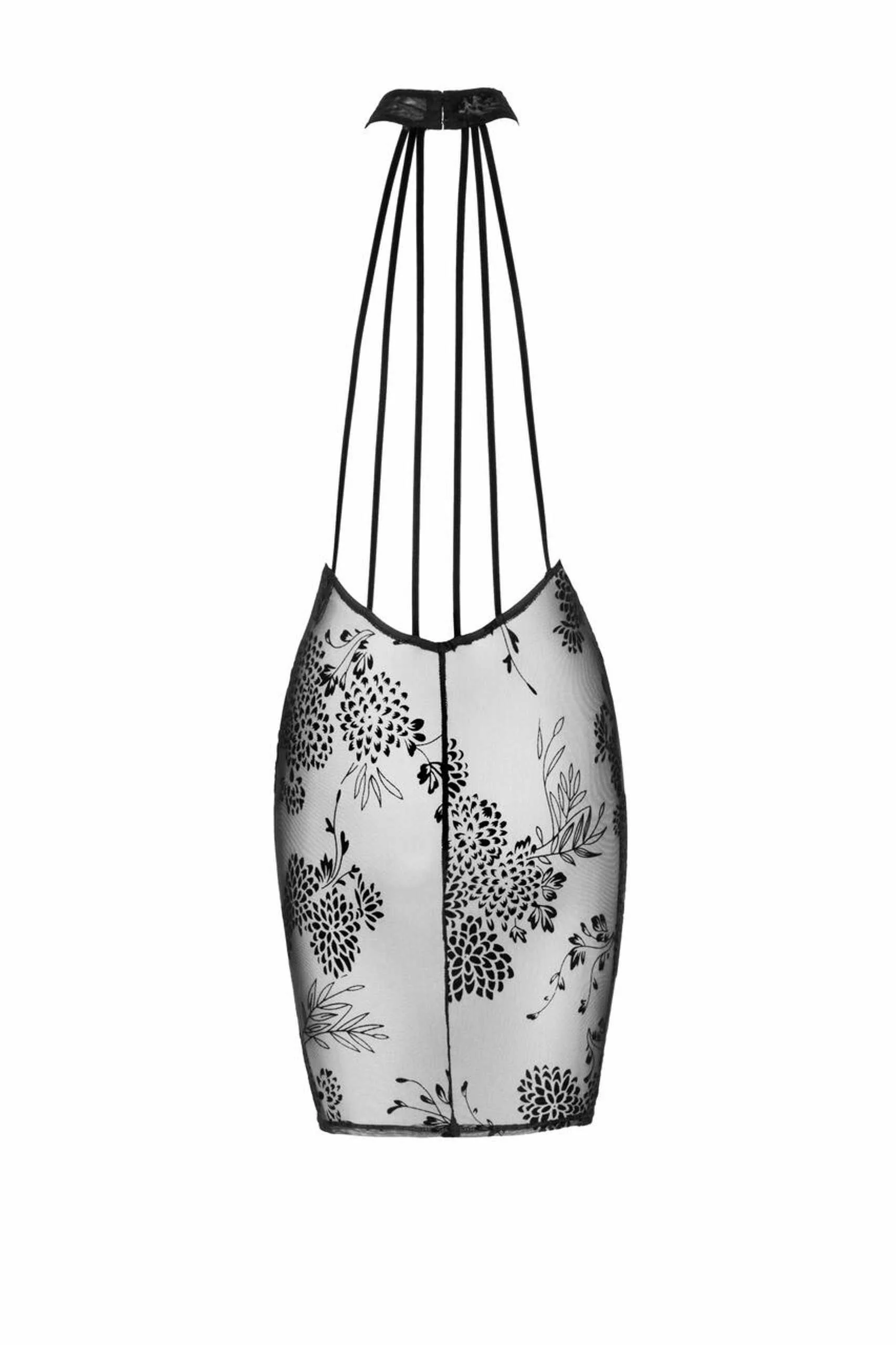 F240 Robe midi en tulle avec bretelles en velours dans le dos – Bild 6