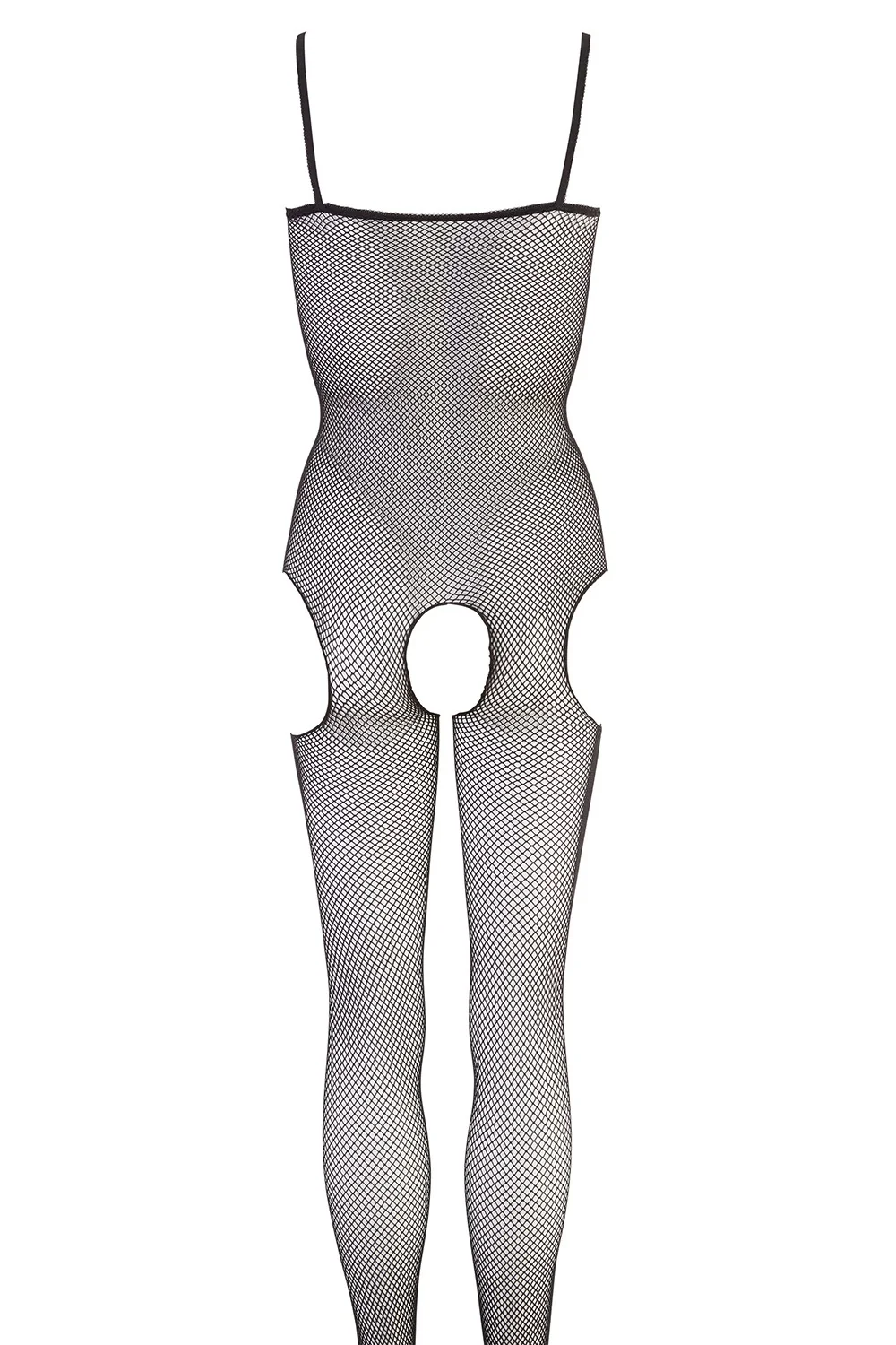 Schwarzer Netzanzug mit offenem Schritt - R2550121 – Bild 4