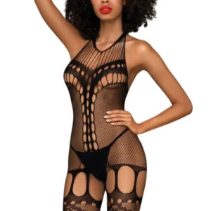Schwarzer Fantasie-Bodystocking Fancy me – PH0111BLK