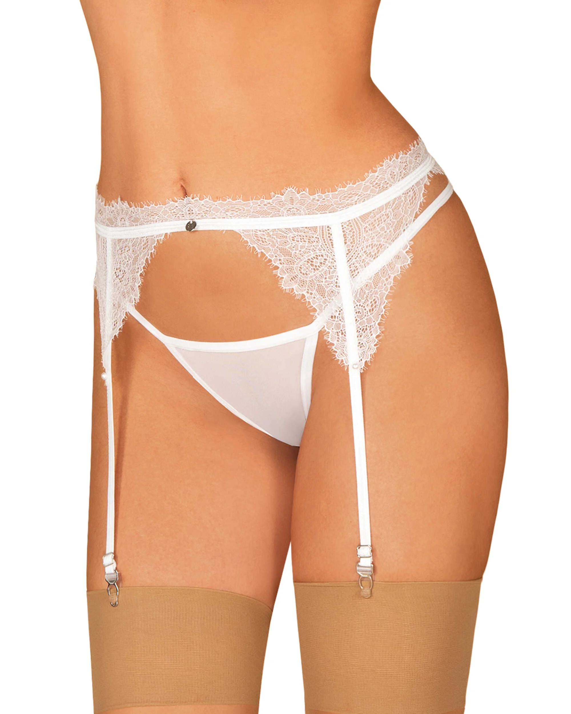 Bianelle porte jarretelles blanc – Bild 3