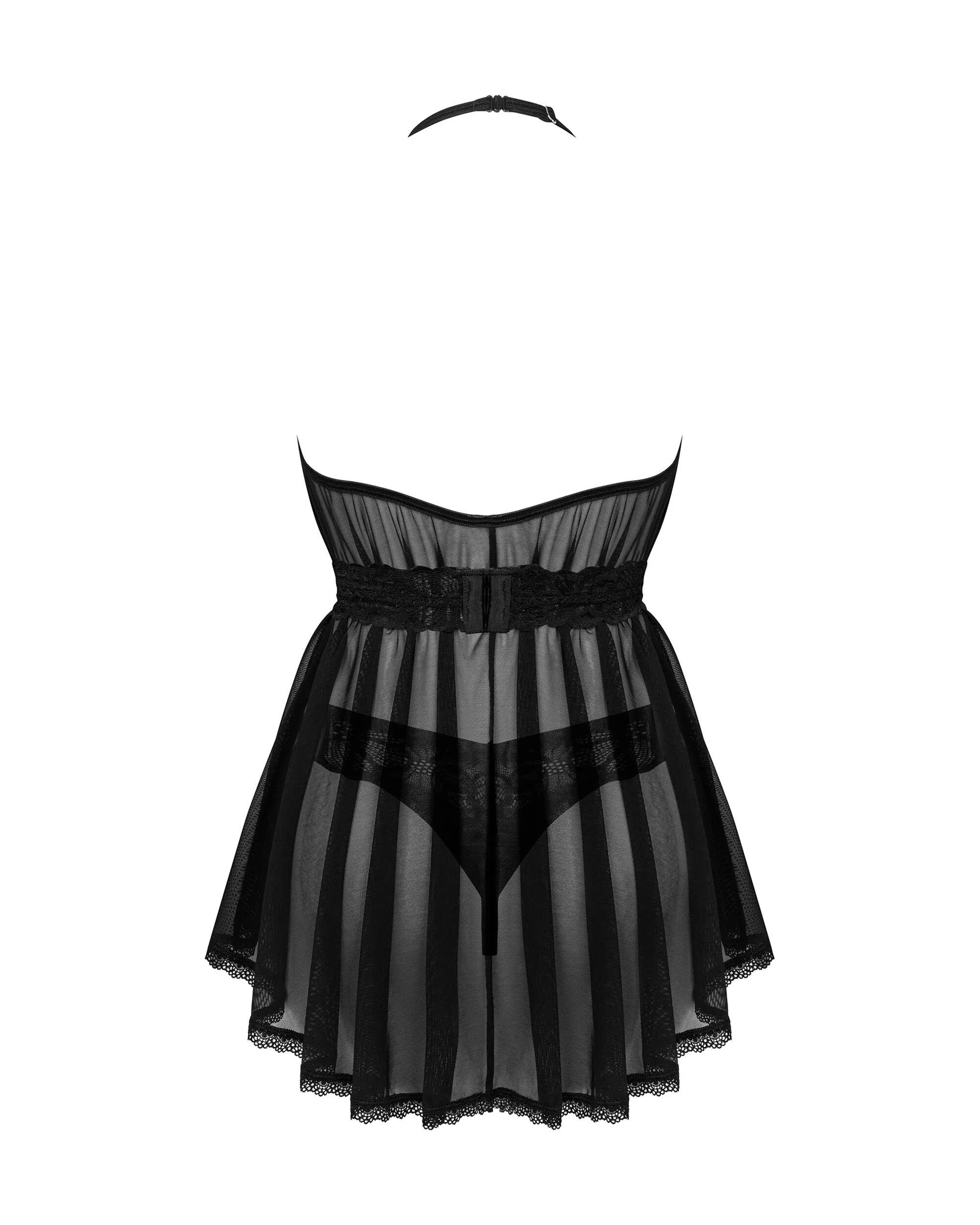 Serafia Nuisette et string - Noire – Bild 8