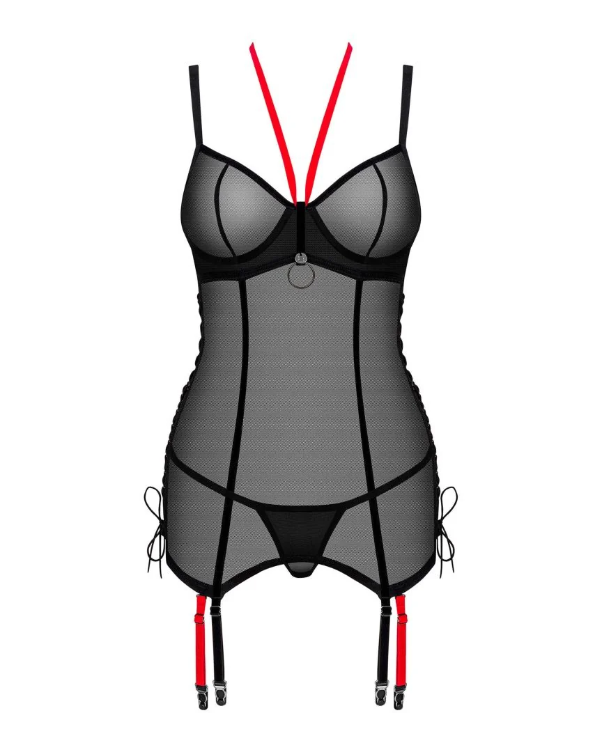 Glandez guêpière et string - Noir – Bild 7