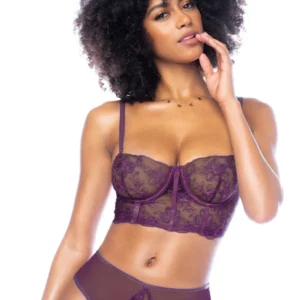 Zweiteiliges Set in Brombeerfarbe – MAL8862MULB