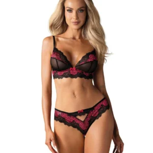 Tulia Ensemble 2 pcs – Noir et Fuchsia
