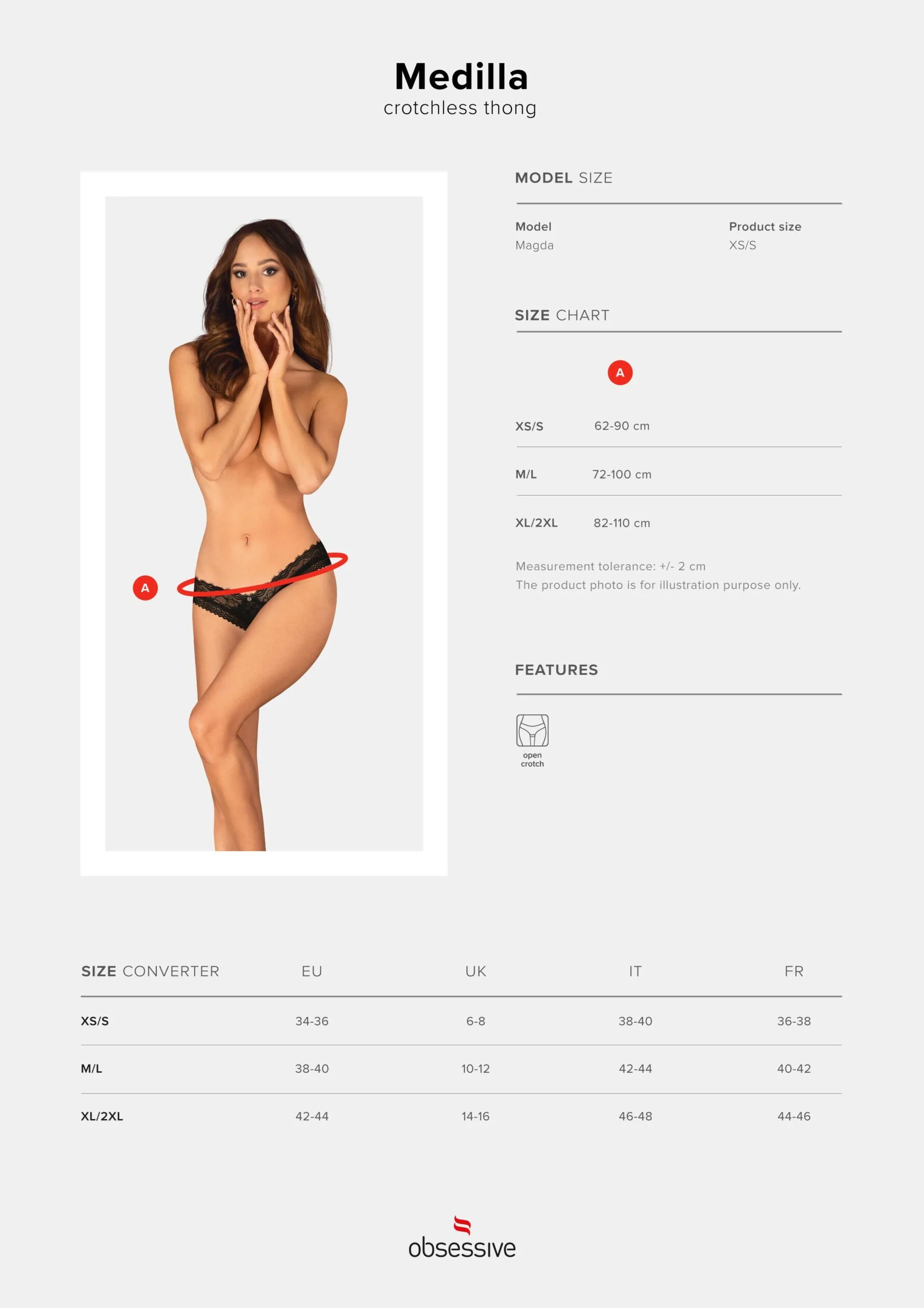 Medilla Ouvert-String - Schwarz – Bild 13