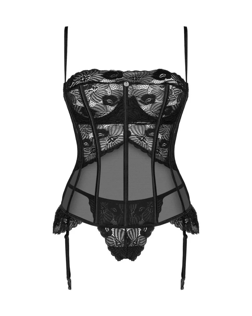 Serena love Corset - noir – Bild 7
