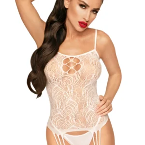 Weißer Bodystocking Eye of the Storm – PH0038WHT