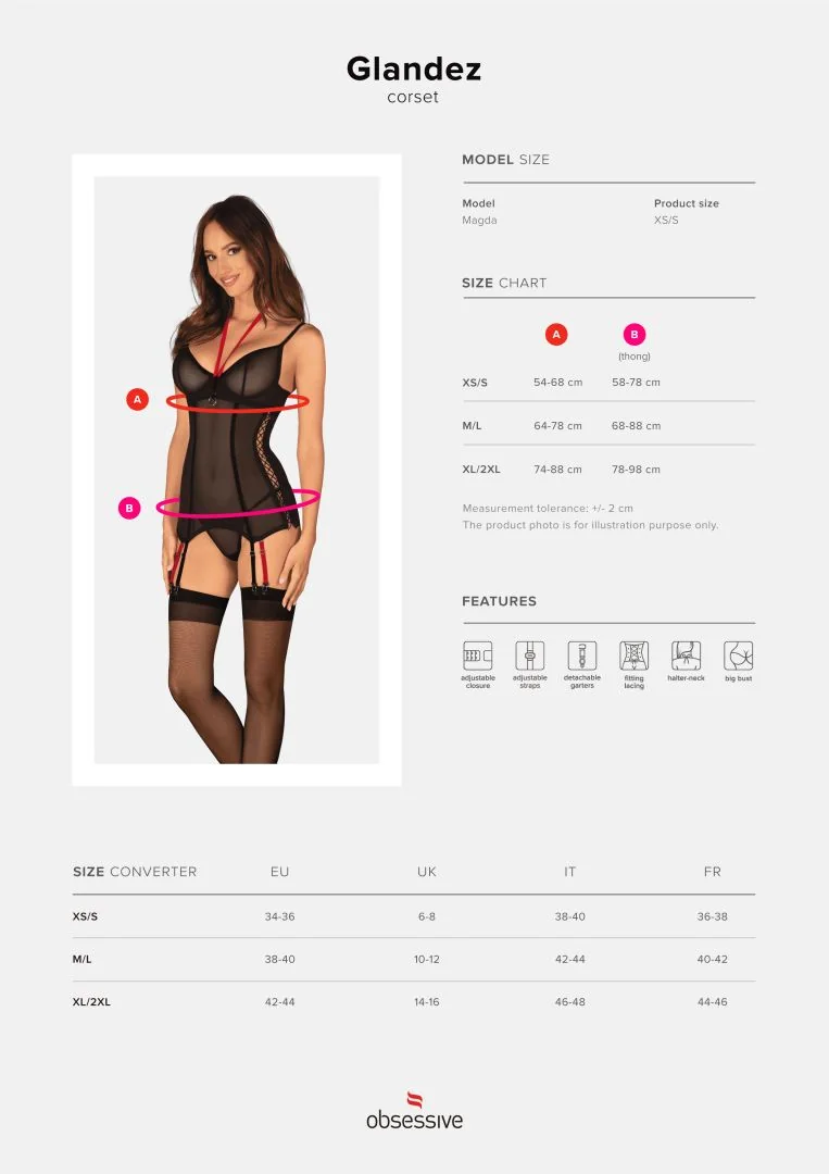 Glandez guêpière et string - Noir – Bild 9