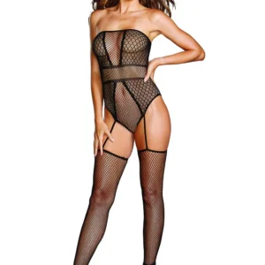 Fantasie-Netz-Bodystocking-Kombination – DG0355BLK Fantasie-Netz-Bodystocking-Kombination – DG0355BLK