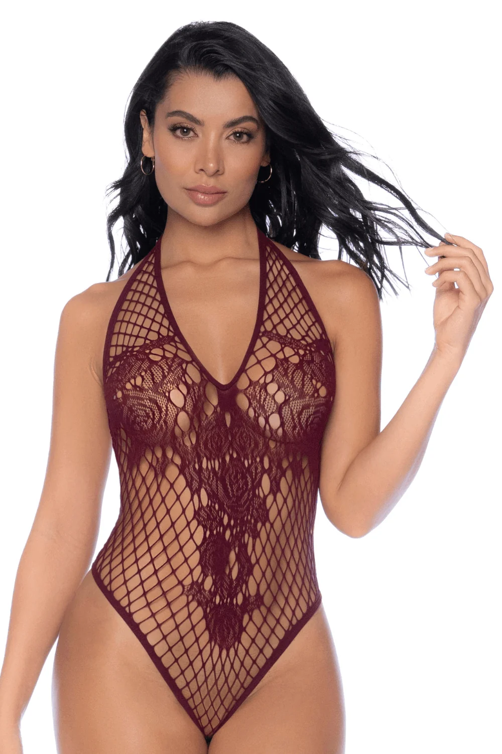 Netz-Body in Kirschfarbe - MAL1115CHRY