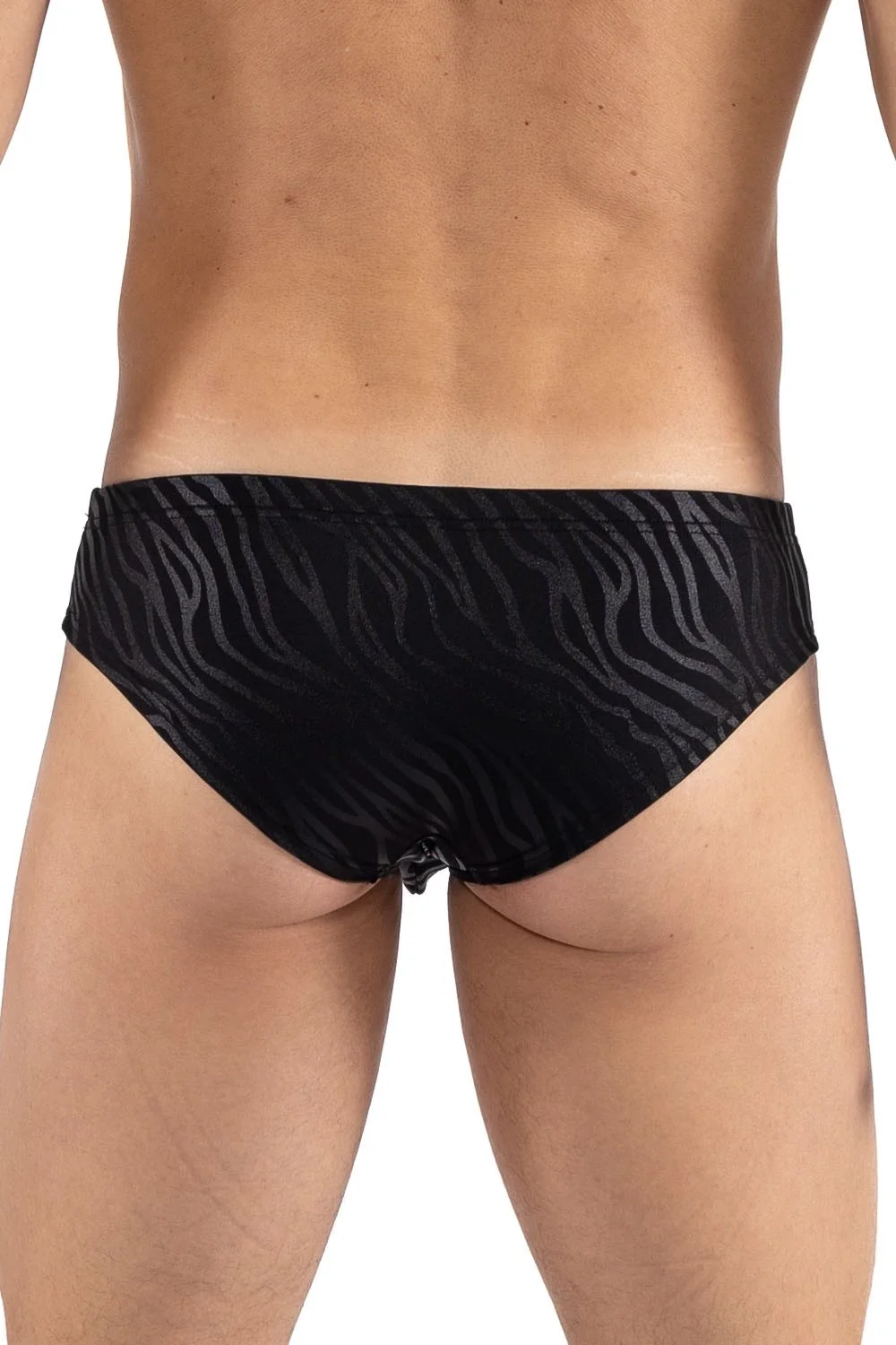 Minipant Schwarz & Gold Zebra - LM2403-68BLK – Bild 2