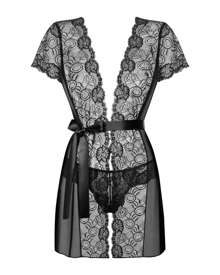 Alluria Peignoir - Noir – Bild 4