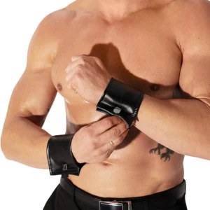 H075 Paires de manchettes de poignet avec fermeture éclair cachée