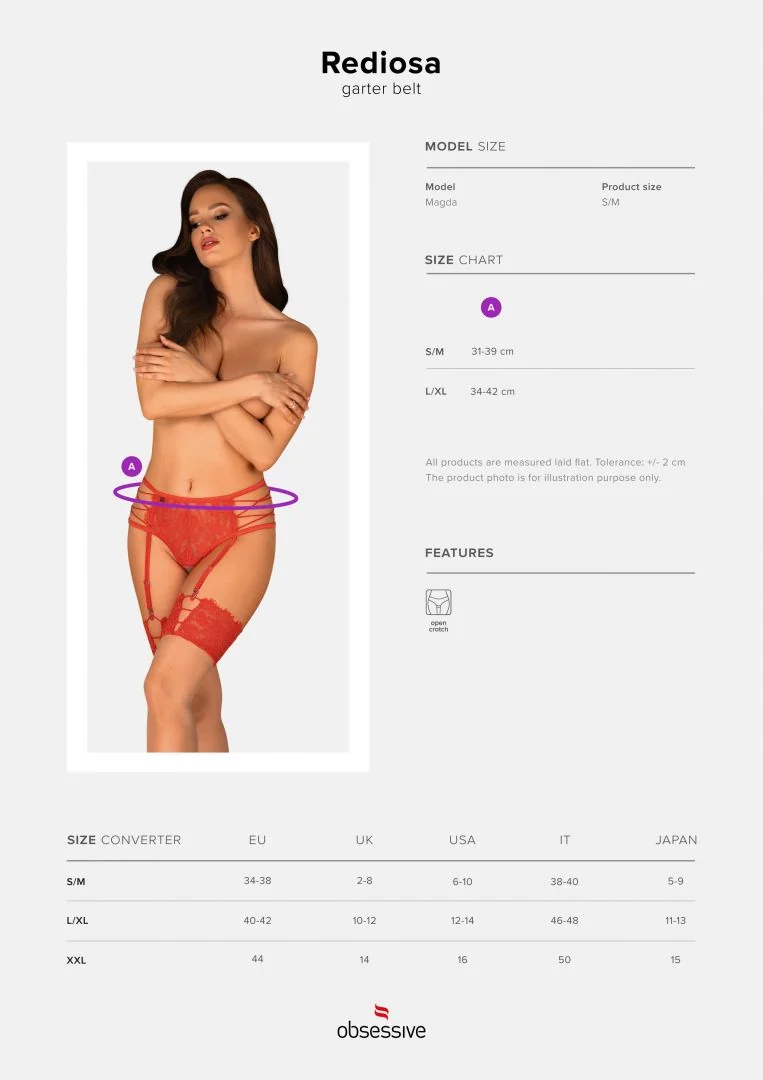 Rediosa Porte-jarretelles - Rouge – Bild 7