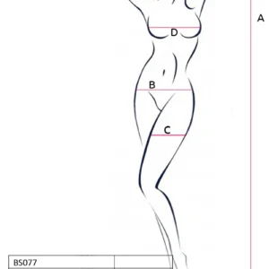 BS077B Bodystocking – Noir