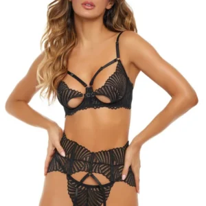 3-teiliges Set Fantasie Schwarz – REN53046-BLK 3-teiliges Set Fantasie Schwarz – REN53046-BLK