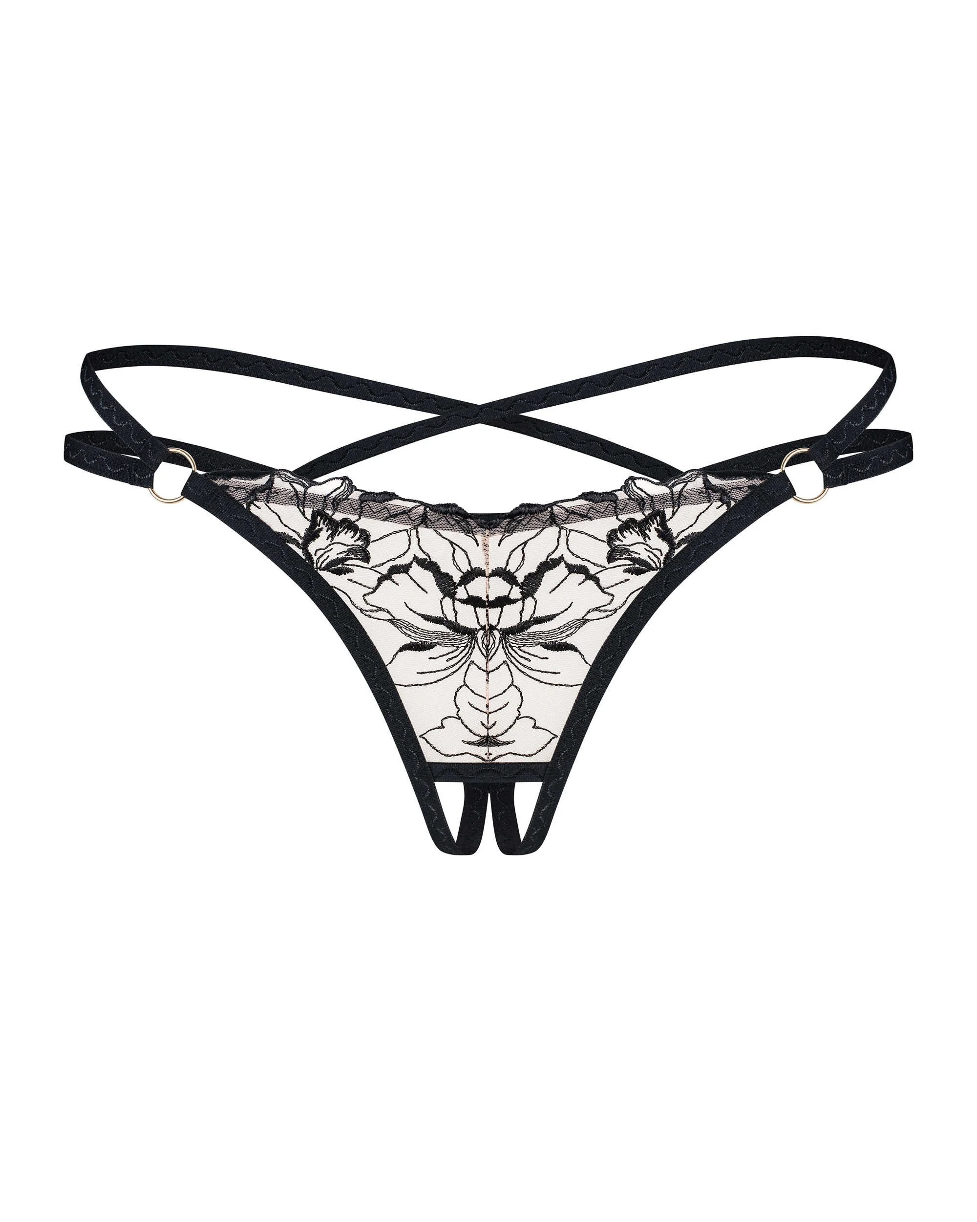 Vila Blanes String Ouvert - Schwarz