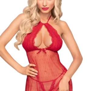 Negligé und passender String Rouge Libido Boost – PH0010RED