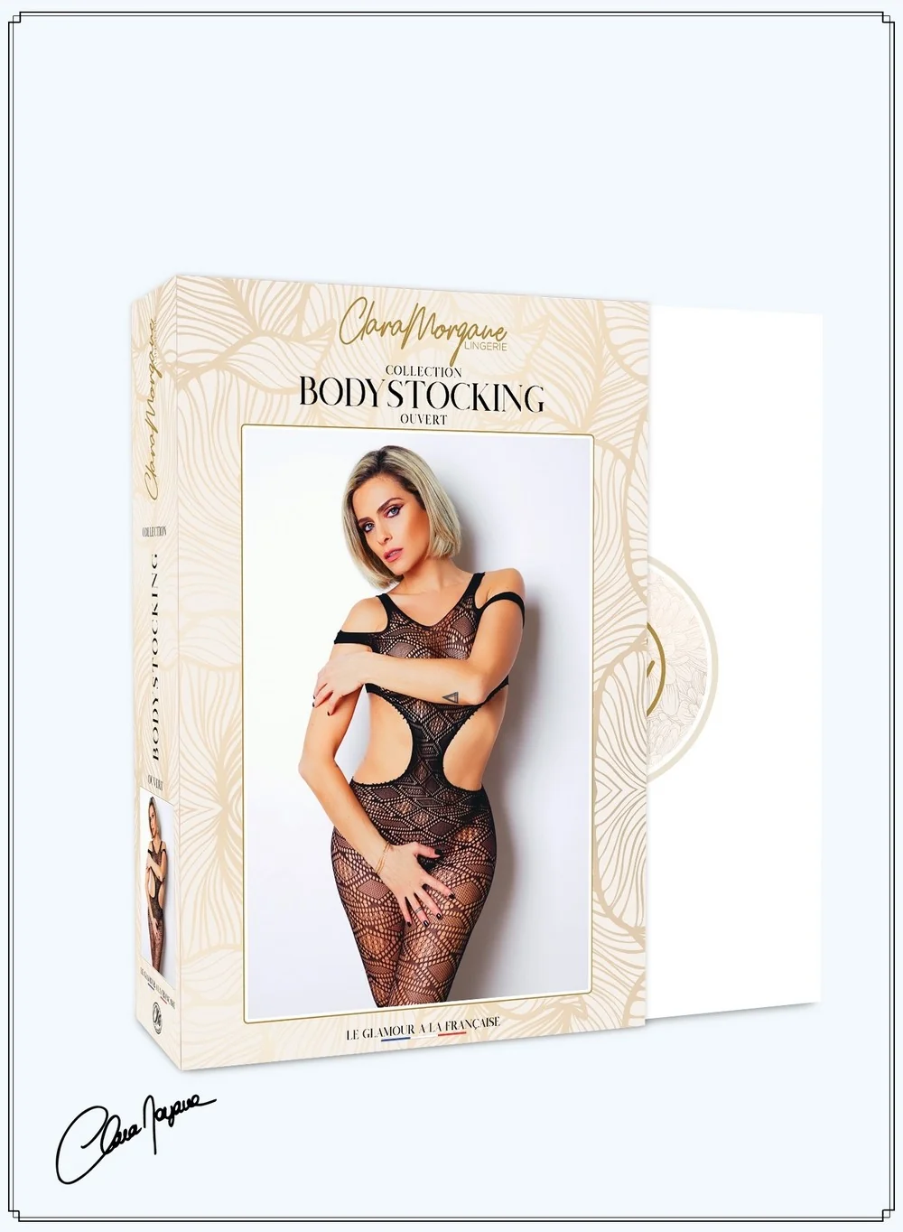 Schwarzer Body mit sexy Öffnung - Die Nummer 3 - Bodystocking-Kollektion - CM99003 – Bild 5