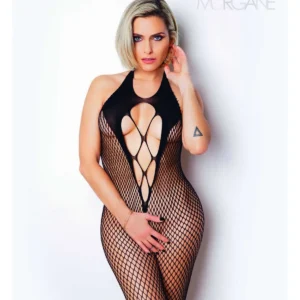 Le numéro 2 bodystocking Clara Morgane – Noir