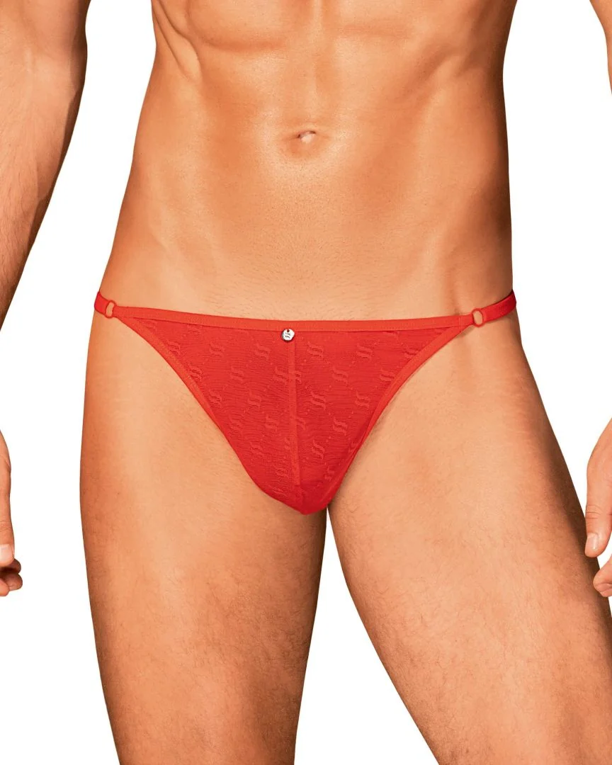 Obsessiver String Homme rouge – Bild 5
