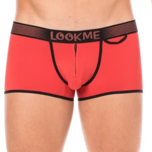 Rote Mini-Hose mit Reißverschluss – LM2003-68RED