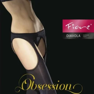 Diavola Bas jarretelles 60 DEN – Noir